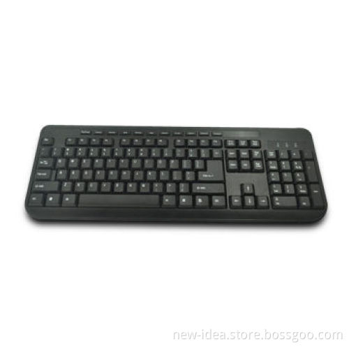 Wired 107 Keys Multimedia Keyboard, Available in Gray, Waterproof Design, Compatible with IBM